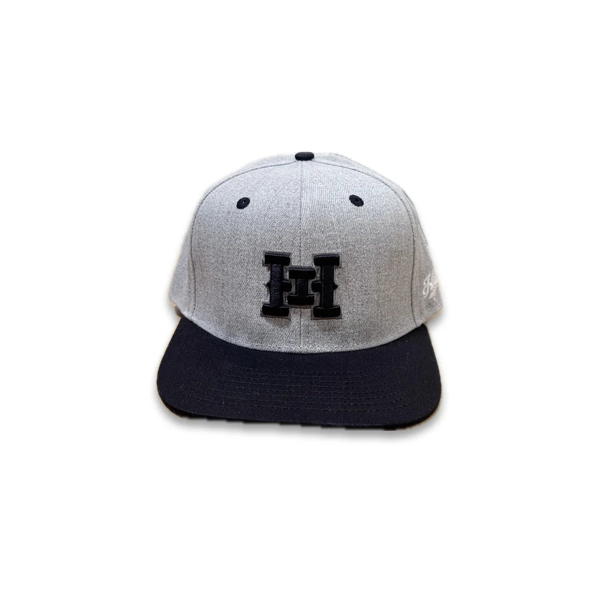 HI logo Snapback hats Heather/Black