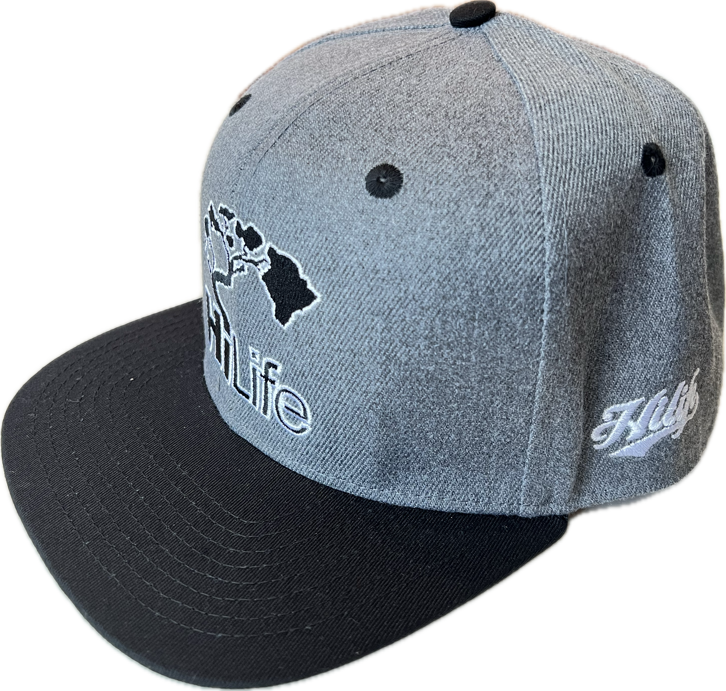BASIC LOGO Snapback hats Heather Gray (hilife)