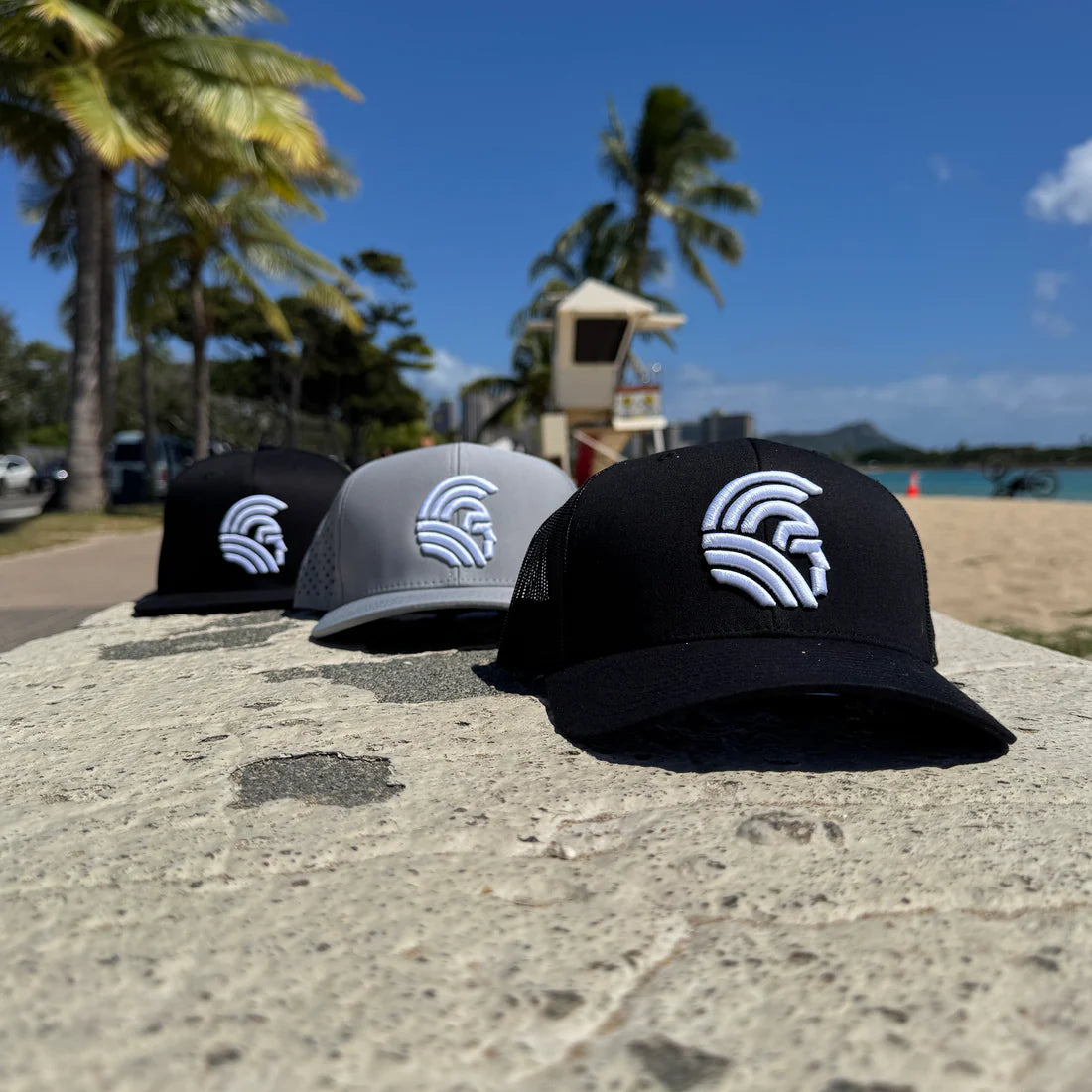 3D Warrior Snapback Black Mesh Curved Bill (hilife)