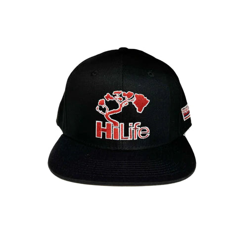 BASIC LOGO Snapback hats Red/White 2