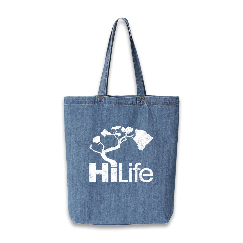 Beaten Basic Cotton Denim Tote Bag