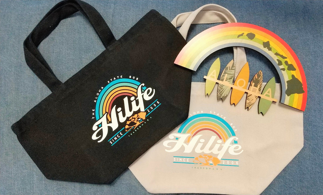 Rainbow柄ランチトート入荷しました