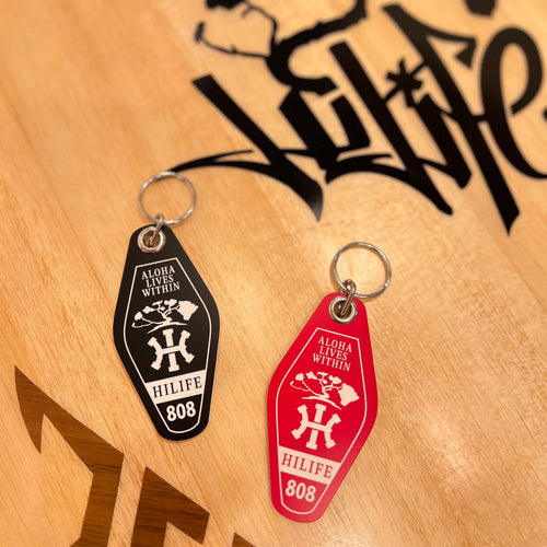 Keychain - Laser Engraved Acrylic Motel - HI - Key Tags