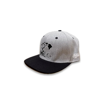 BASIC LOGO Snapback hats Heather/Black