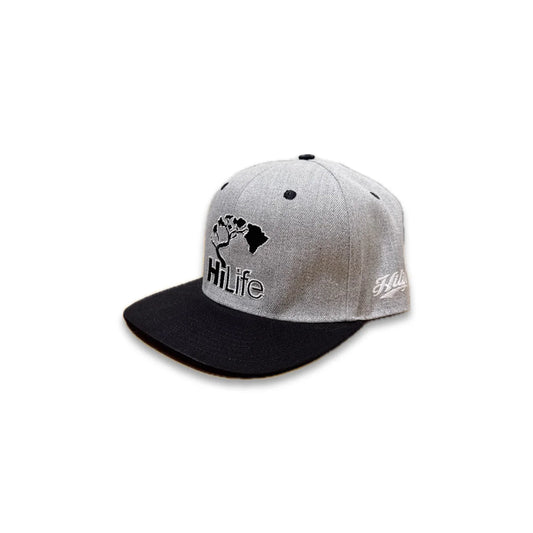 BASIC LOGO Snapback hats Heather/Black
