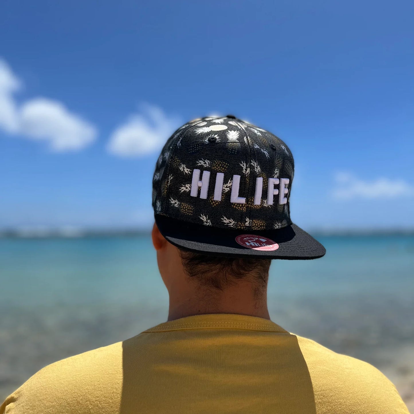 HILIFE 3D logo Snapback hats Metallic Pineapple