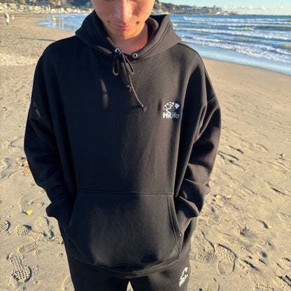Basic Logo Oversized Pullover Hoodie