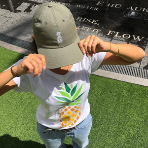 Cotton dad hats Pineapple