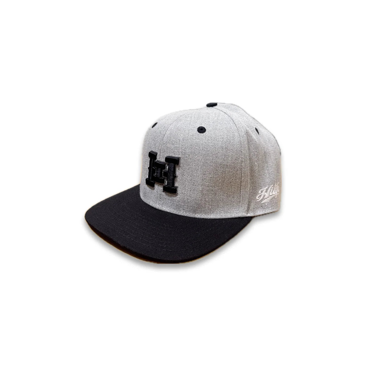 HI logo Snapback hats Heather/Black