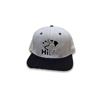 BASIC LOGO Snapback hats Heather/Black