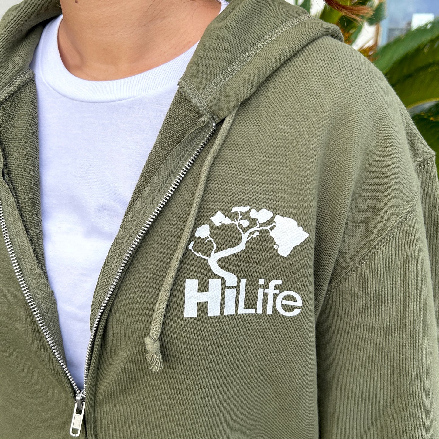 Unisex Zip Up Hoodie Big Logo
