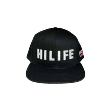 画像をギャラリービューアに読み込む, HILIFE logo Snapback hats Black(Flag)