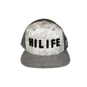 HILIFE logo Snapback hats Coffee Floral