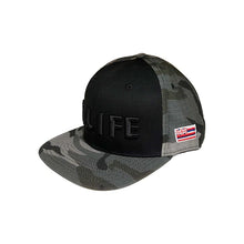 画像をギャラリービューアに読み込む, HILIFE logo Snapback hats Black Gray Camo