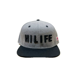 HILIFE 3D Snapback hats Dark Heather / Black