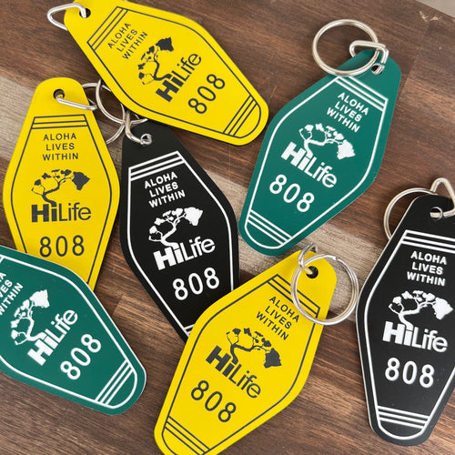 Laser Engraved Acrylic Motel Key Tags - Basic Logo