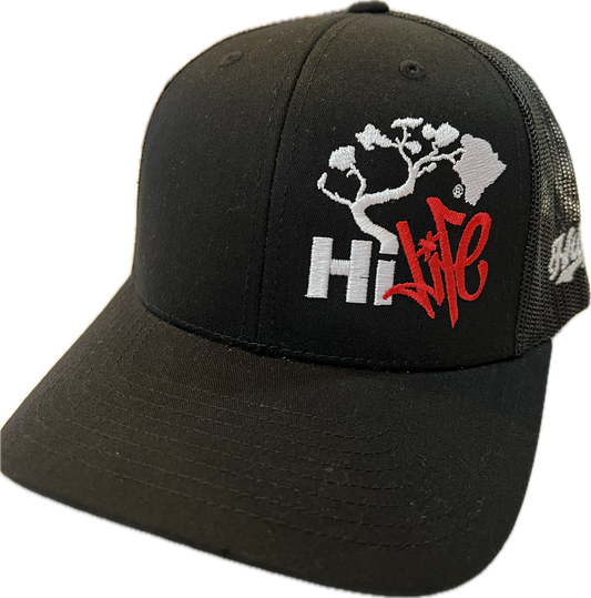 Hapa Snapback hats Black Curved Bill (hilife)