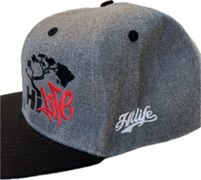 画像をギャラリービューアに読み込む, Hapa Snapback hats Dark Heather/Black Bill (hilife)