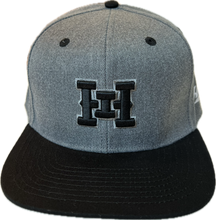 画像をギャラリービューアに読み込む, HI 3D logo Snapback hats Dark Heather / Black Bill (hilife)