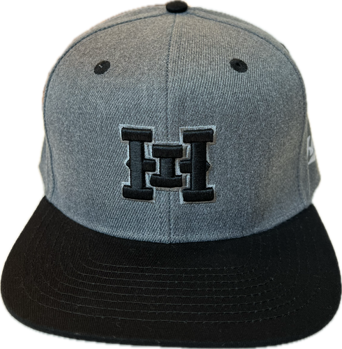 HI 3D logo Snapback hats Dark Heather / Black Bill (hilife)