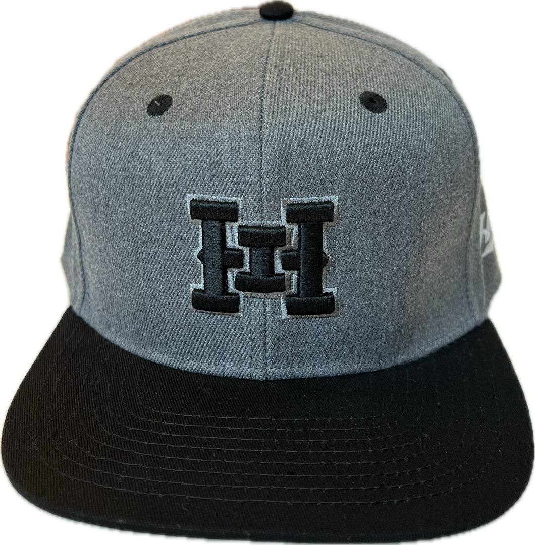 HI 3D logo Snapback hats Dark Heather / Black Bill (hilife)