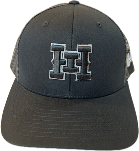 HI 3D logo Snapback hats Black Mesh Curved Bill (hilife)