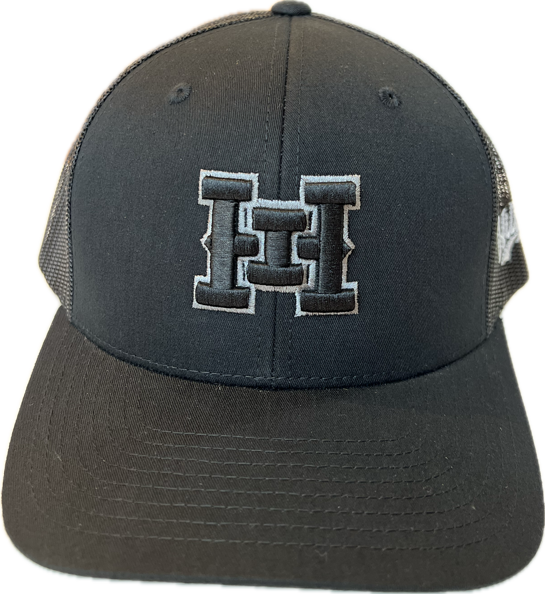HI 3D logo Snapback hats Black Mesh Curved Bill (hilife)