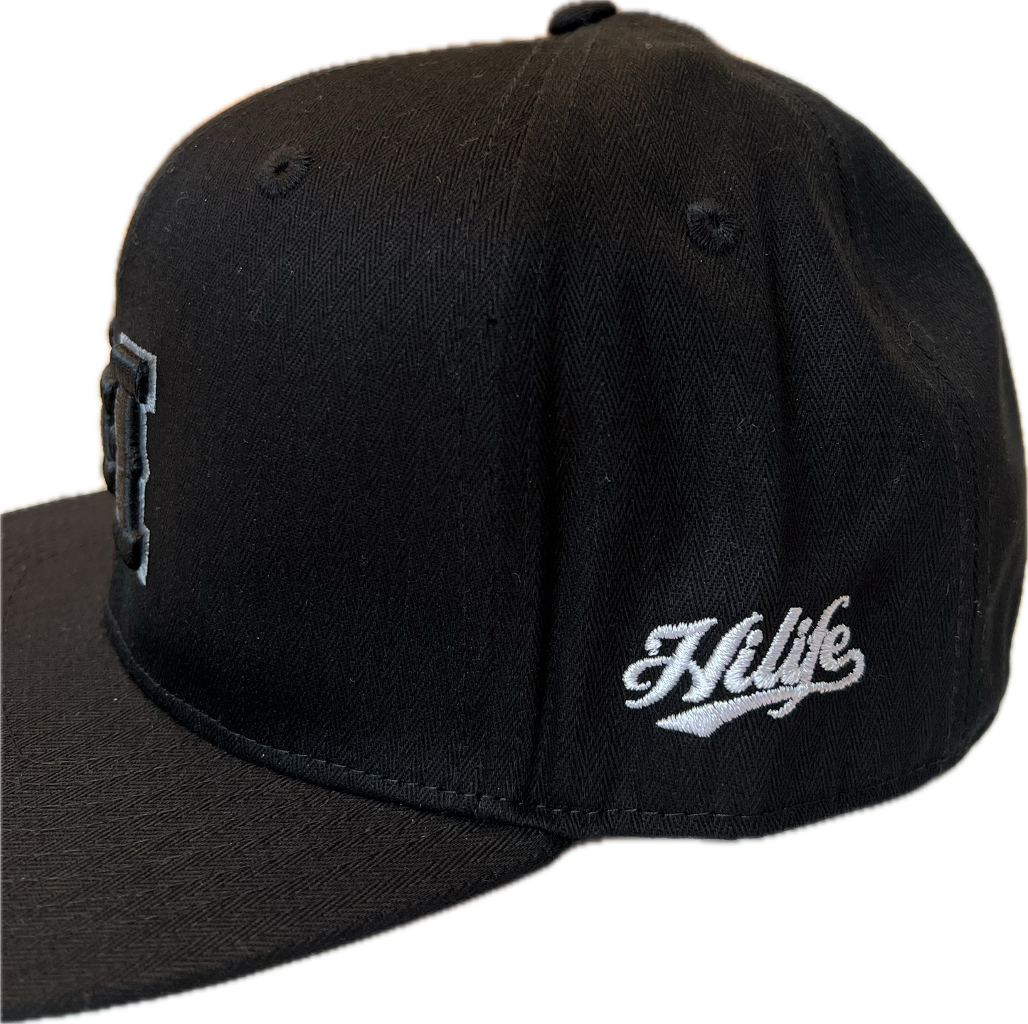 HI 3D logo Snapback hats Black (hilife)