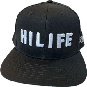 HILIFE 3D logo Snapback hats Solid Black (hilife)