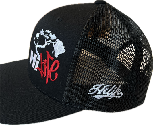Hapa Snapback hats Black Curved Bill (hilife)