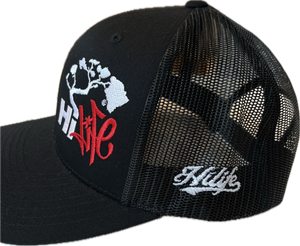 Hapa Snapback hats Black Curved Bill (hilife)