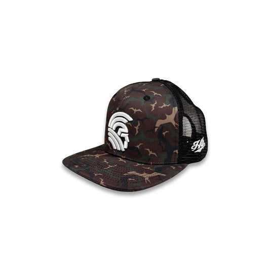 3D Warrior  Snapback hats Woodland Iwa Camo Mesh(hilife)