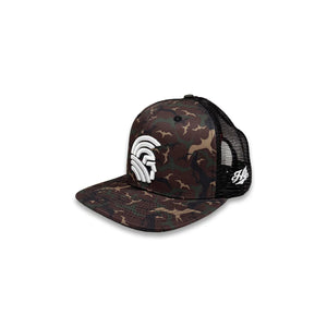 3D Warrior  Snapback hats Woodland Iwa Camo Mesh
