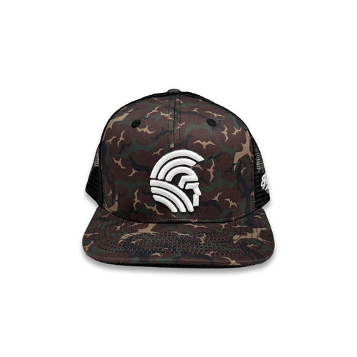 3D Warrior  Snapback hats Woodland Iwa Camo Mesh
