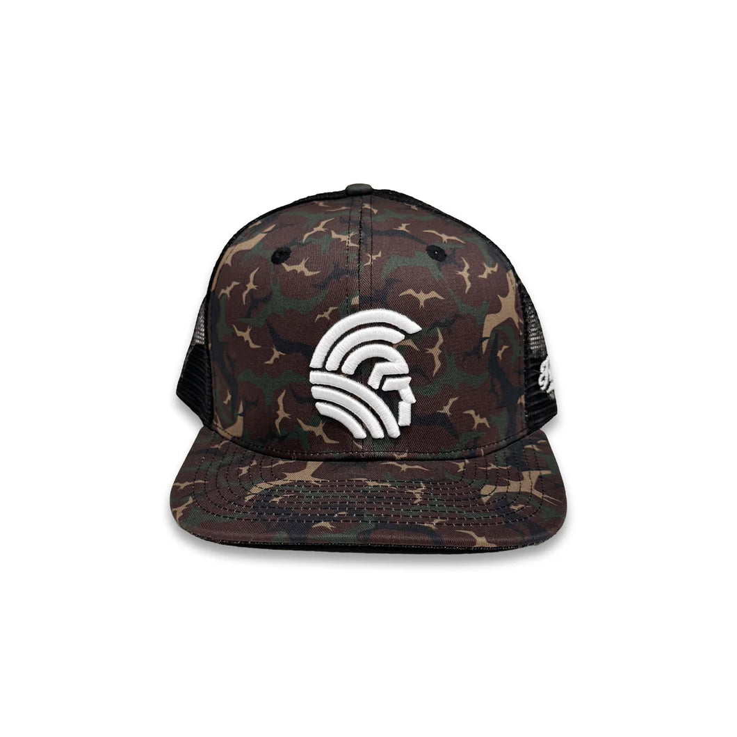 3D Warrior  Snapback hats Woodland Iwa Camo Mesh