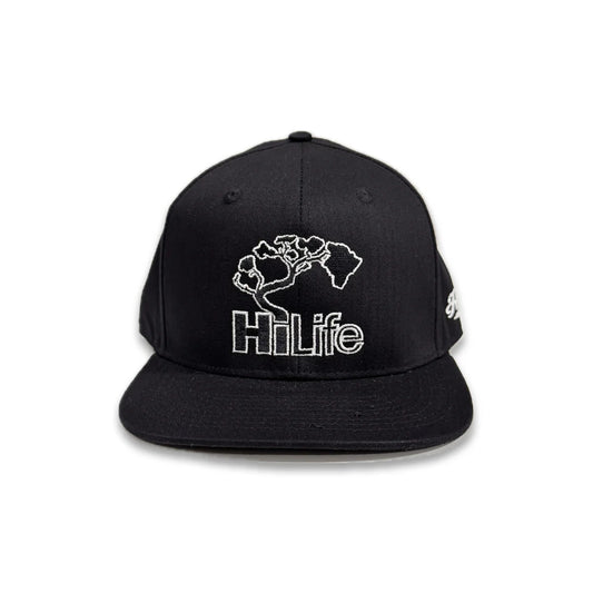 BASIC LOGO Snapback hats Black/White (hilife)
