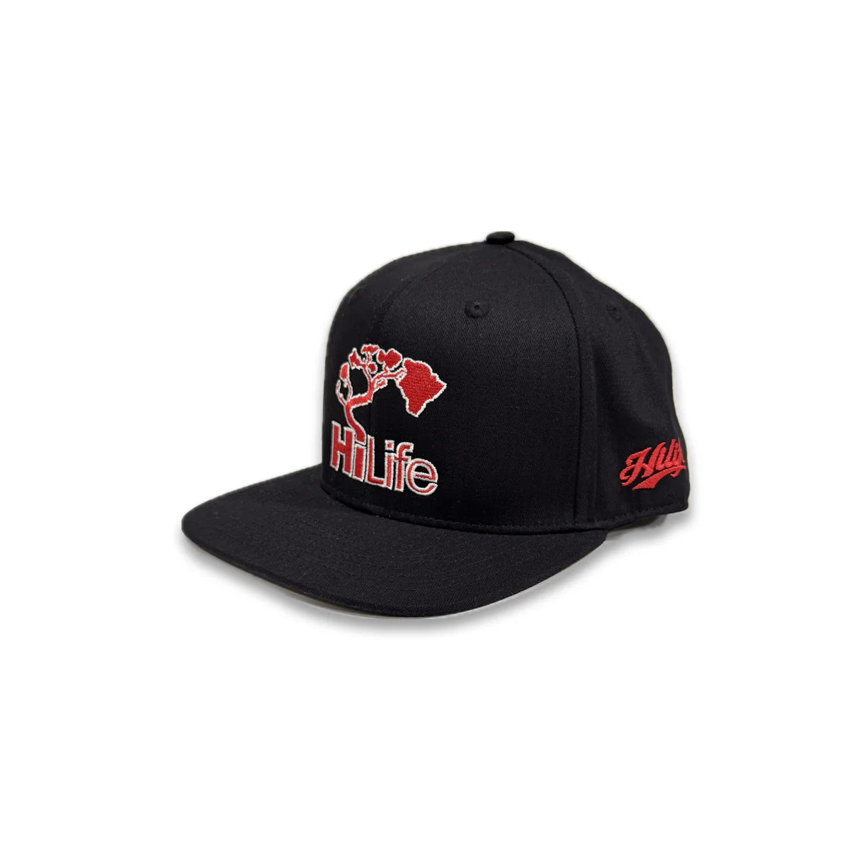 BASIC LOGO Snapback hats Black/Red(hilife)