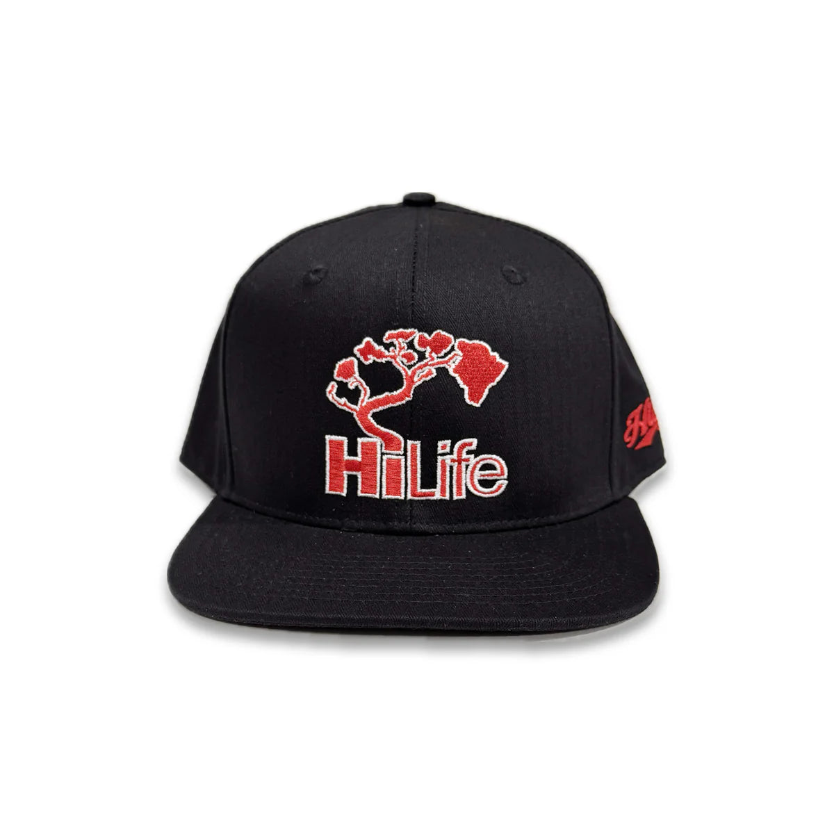 BASIC LOGO Snapback hats Black/Red(hilife)