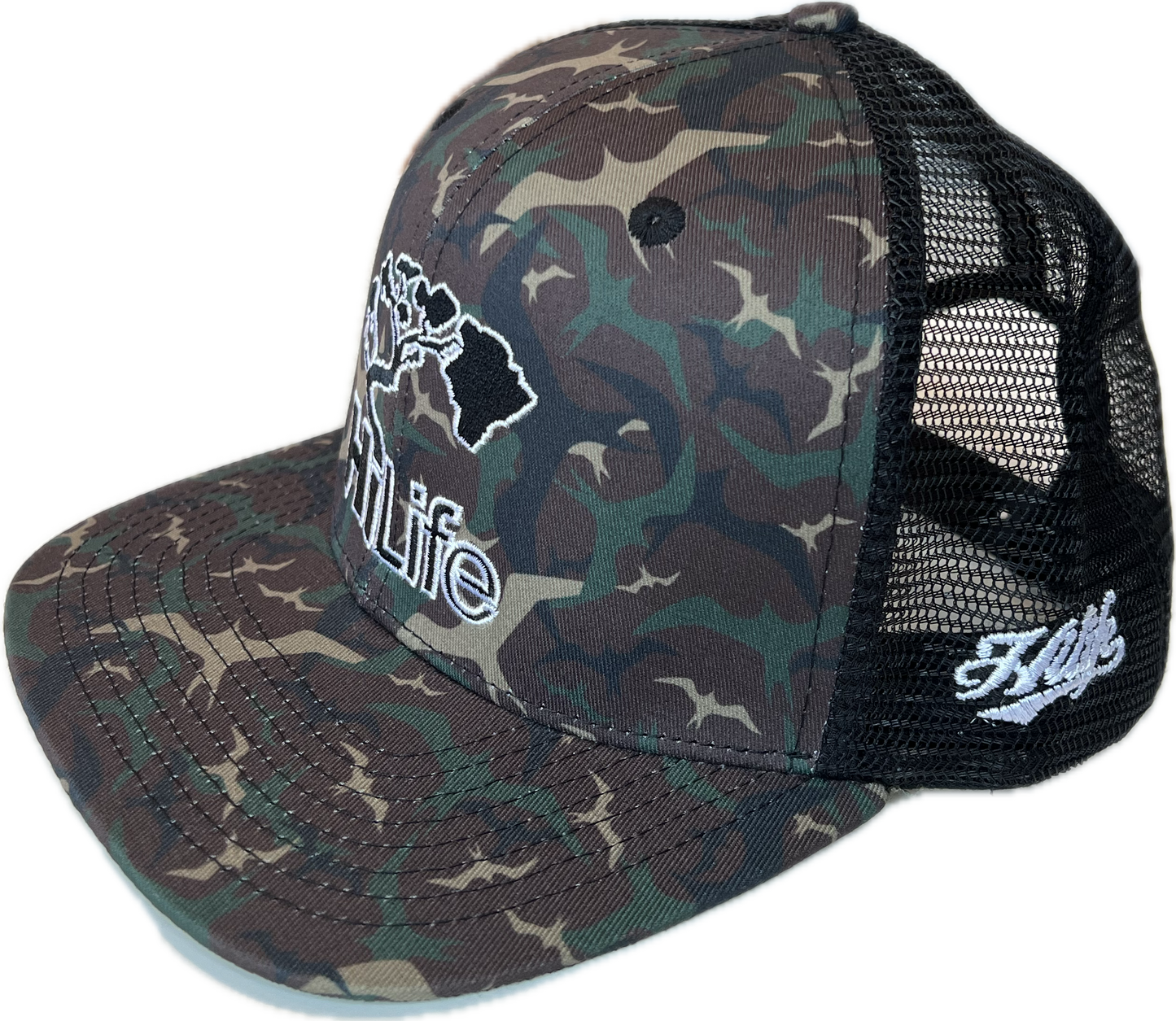 BASIC LOGO Snapback hats Mesh Camo (hilife)