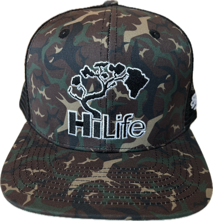 BASIC LOGO Snapback hats Mesh Camo (hilife)