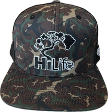 画像をギャラリービューアに読み込む, BASIC LOGO Snapback hats Mesh Camo (hilife)