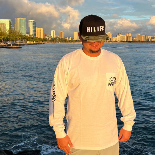 Unisex Long Sleeve Pocket Tee Graffiti