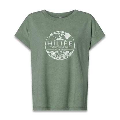 Women's Relaxed Vintage Wash Tee Aloha Circle 50/50