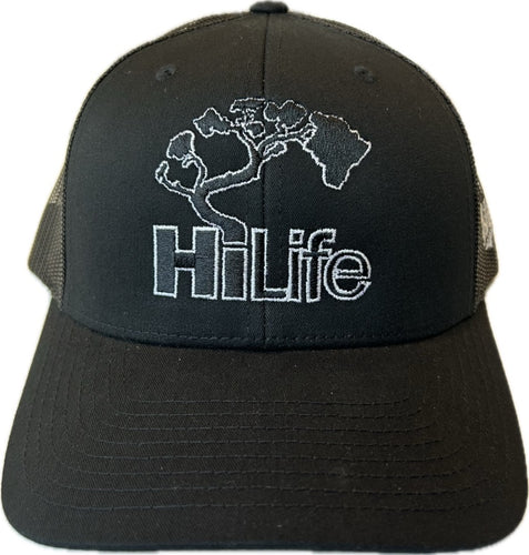BASIC LOGO Snapback hats Black Mesh Curved Bill (hilife)