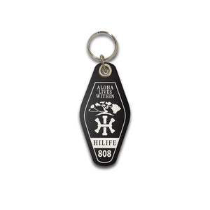 Keychain - Laser Engraved Acrylic Motel - HI - Key Tags