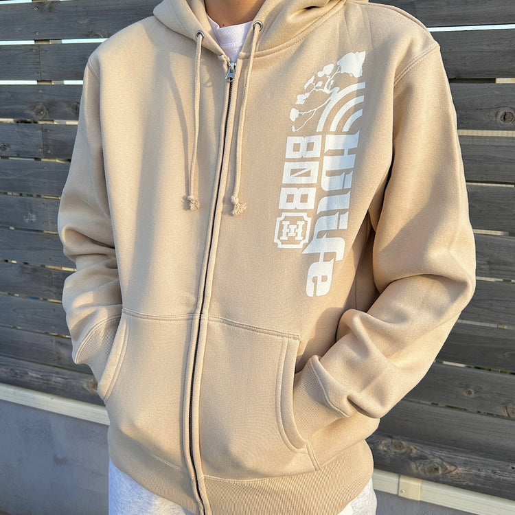 Unisex Zip Up Hoodie HiLife Vertical Logo