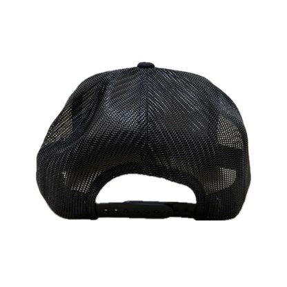 BASIC LOGO Snapback hats Black Mesh Curved Bill (hilife)