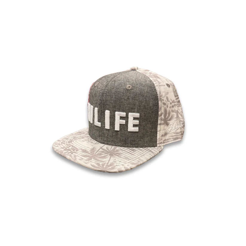 HILIFE 3D logo Snapback hats Denim/Coffee Floral (hilife)