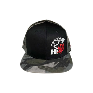 Hapa Snapback hats Black/Gray Camo