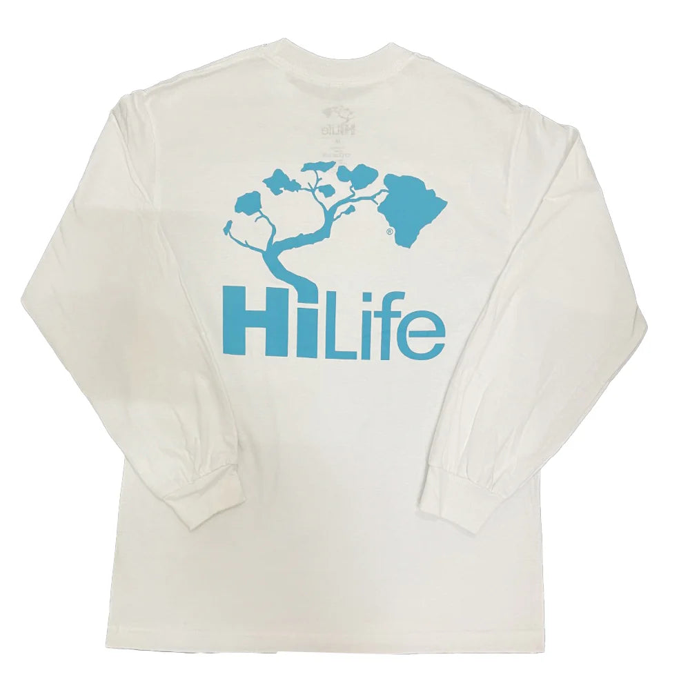 SALE New Big Logo Long Sleeve Tee(White Blue)